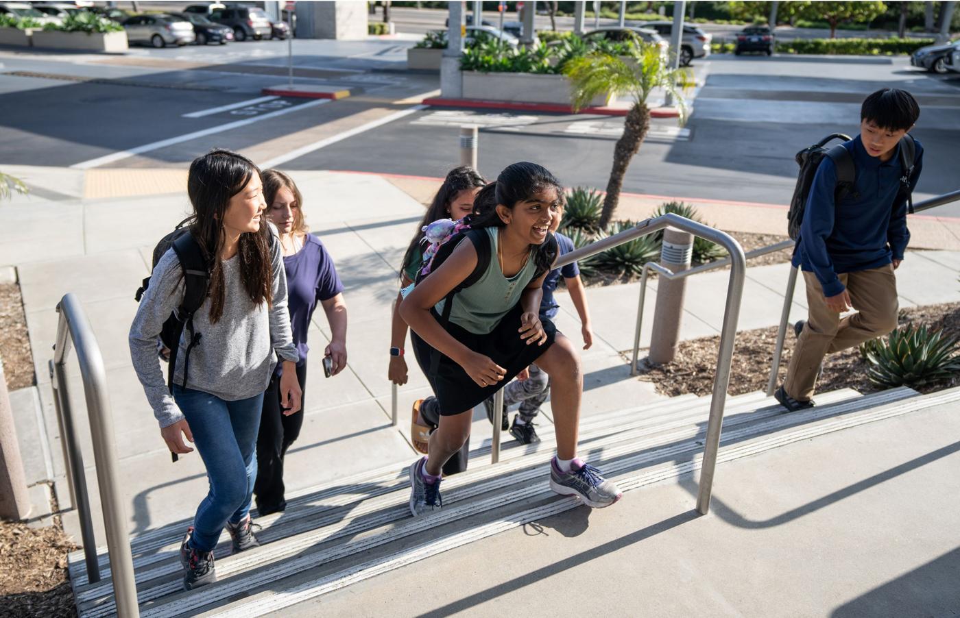 Art of Problem Solving (AoPS) Academy students entering campus